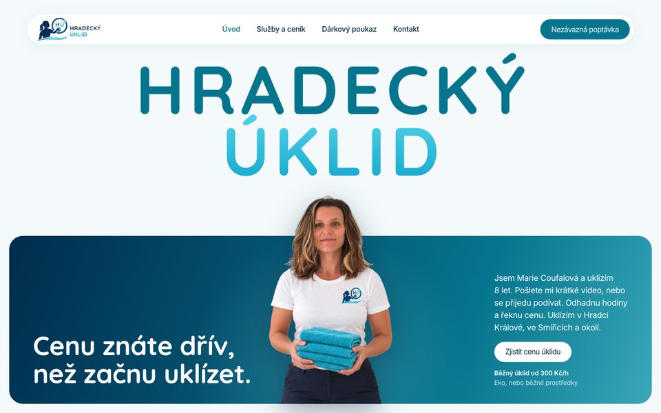Náhled webu Hradecký úklid