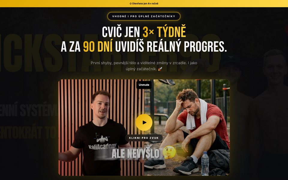 Náhled webu KaliAcademy