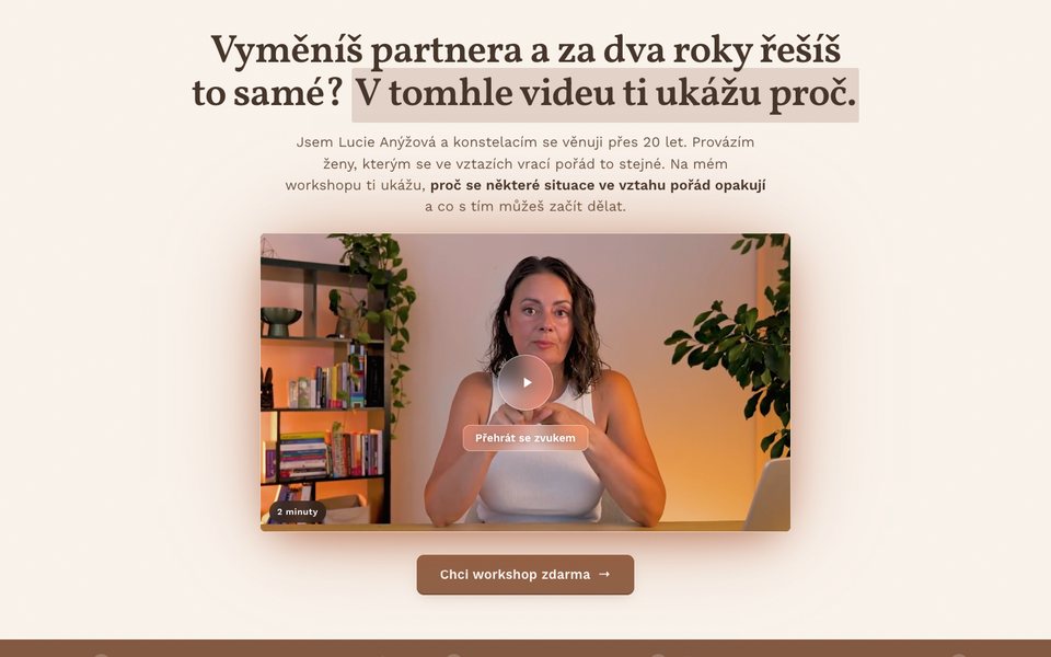Náhled webu Lucie Anýžová